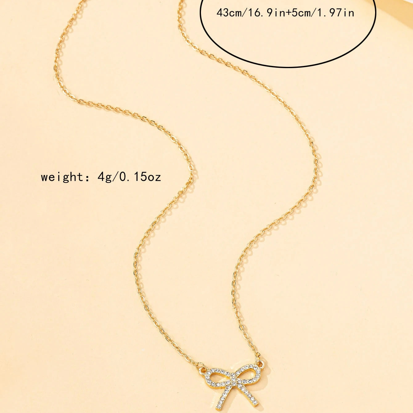Bow Pendant Necklace
