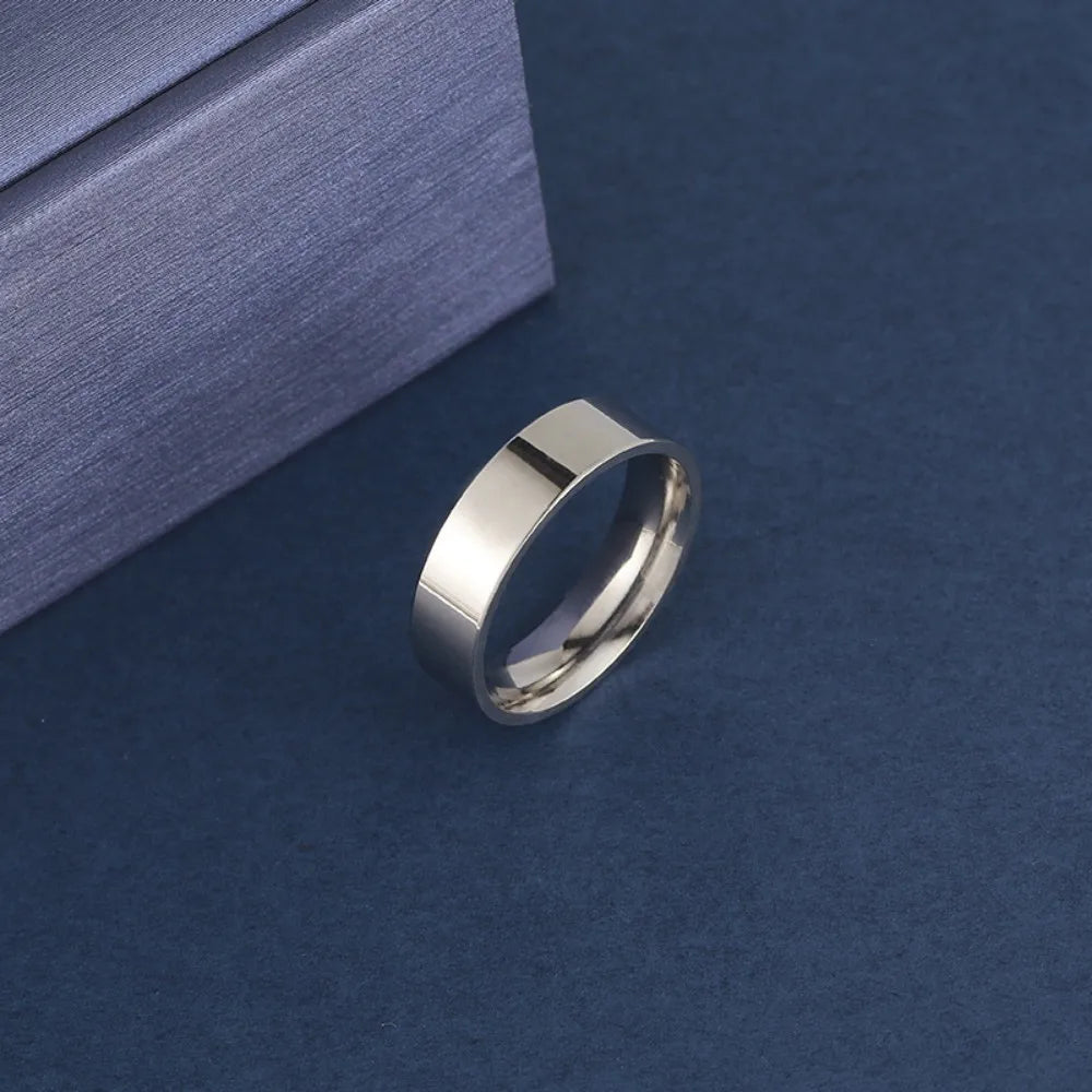 Stainless Steel Band Ring