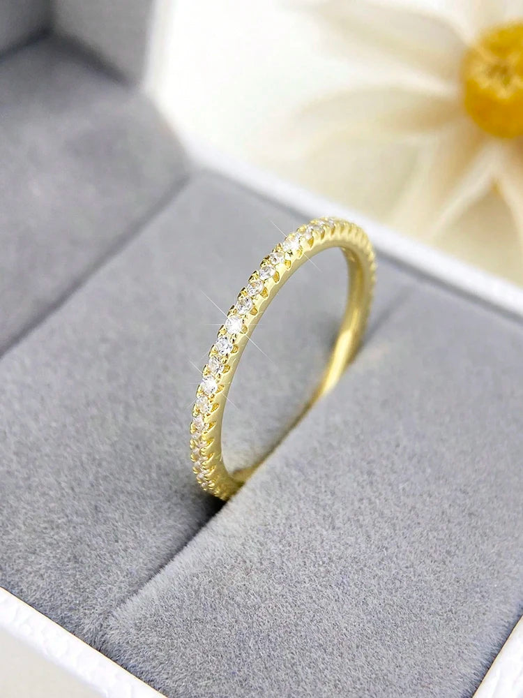Sterling Silver Zircon Stackable Ring