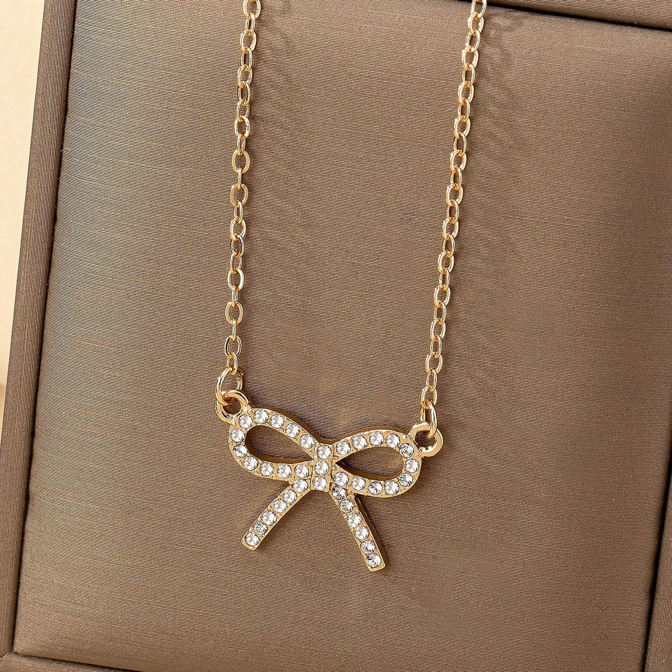 Bow Pendant Necklace