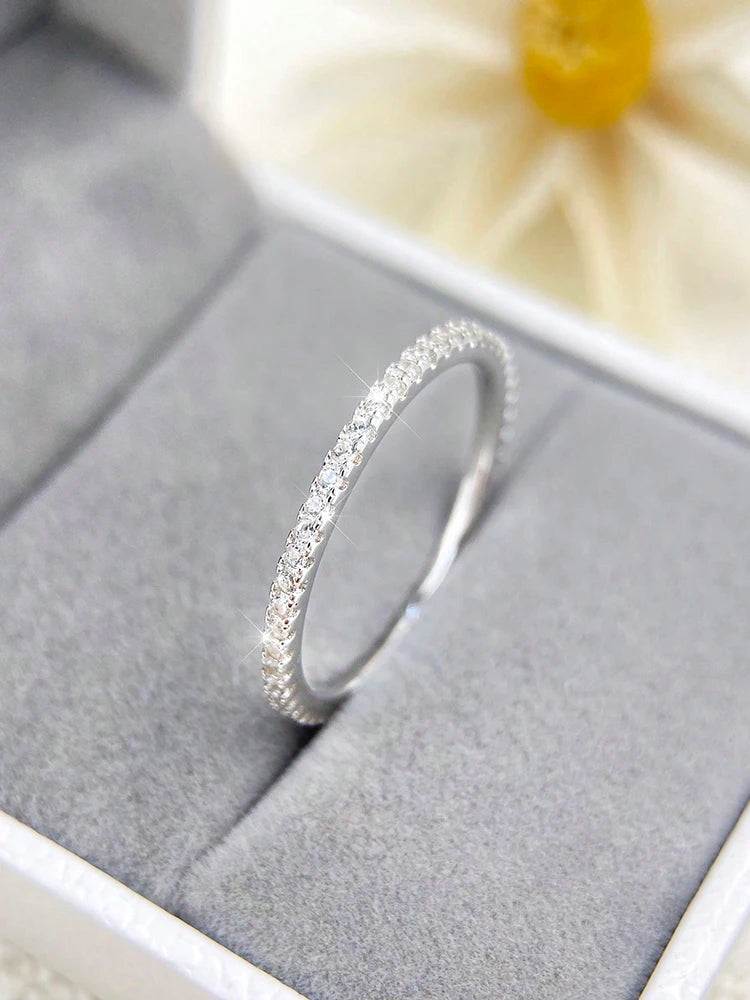 Sterling Silver Zircon Stackable Ring