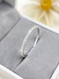 Sterling Silver Zircon Stackable Ring