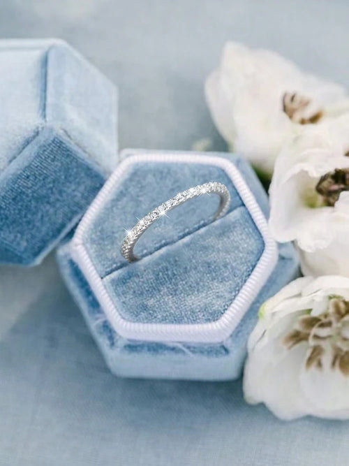 Sterling Silver Zircon Stackable Ring