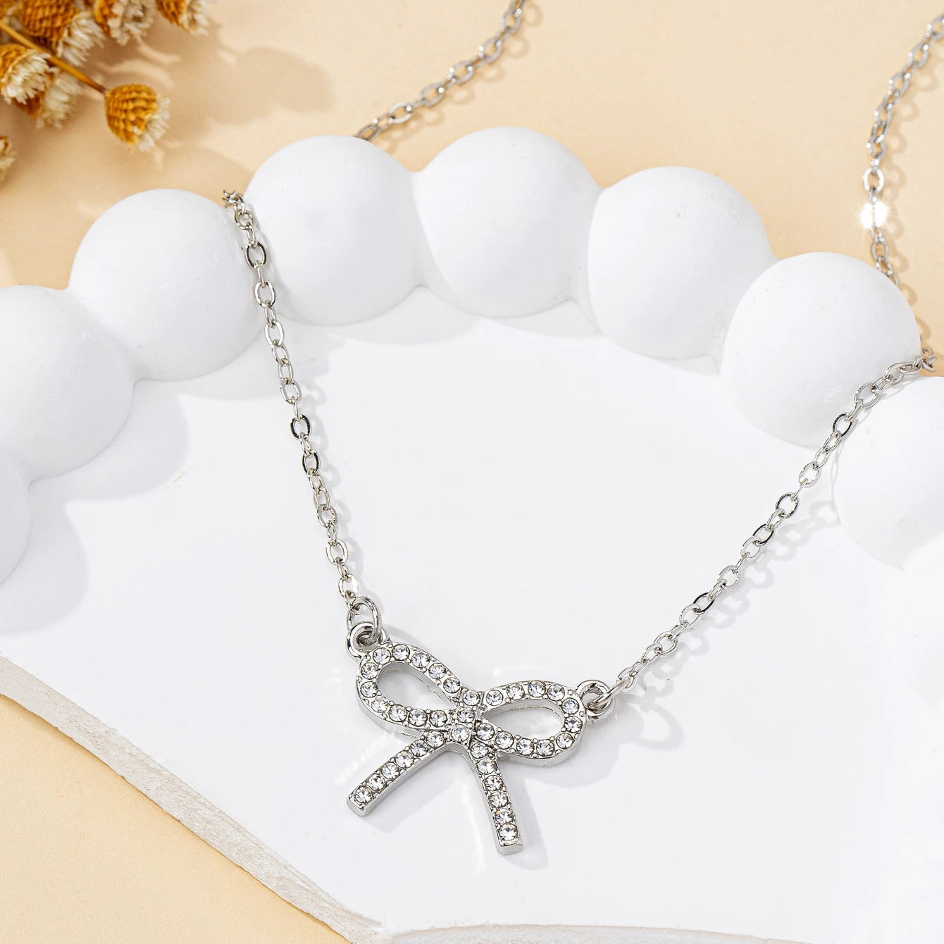 Bow Pendant Necklace