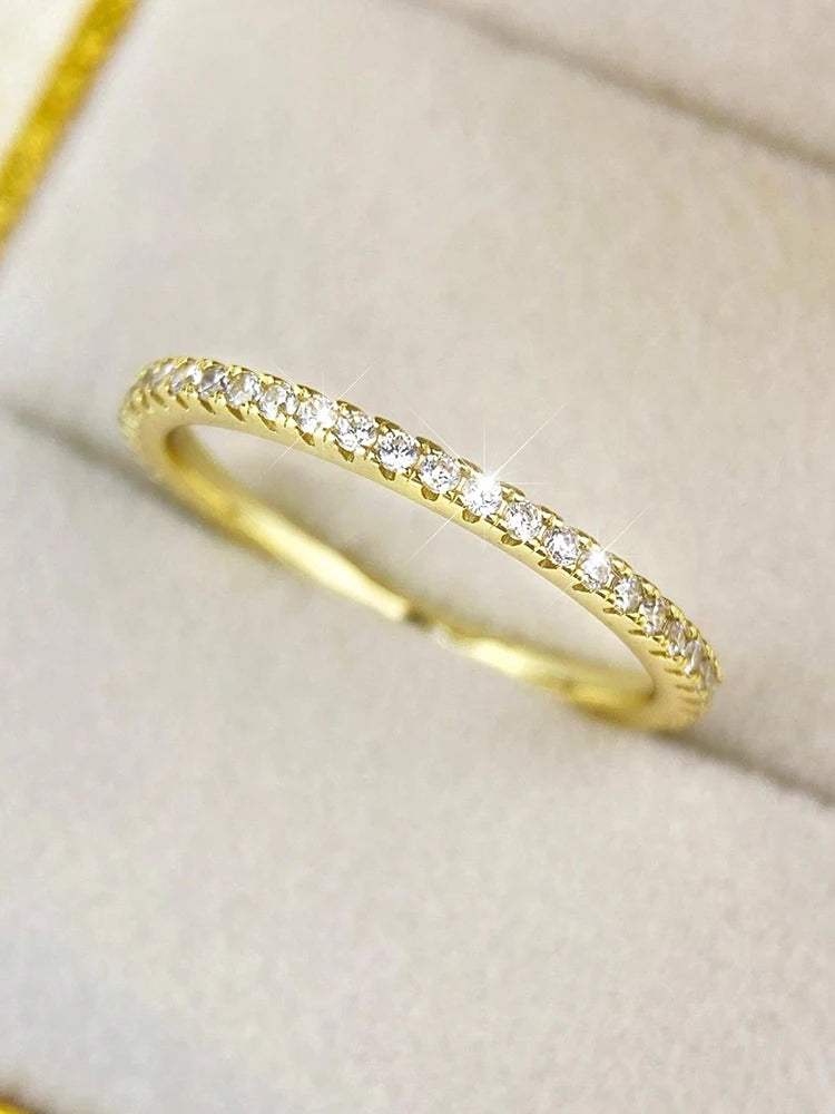 Sterling Silver Zircon Stackable Ring