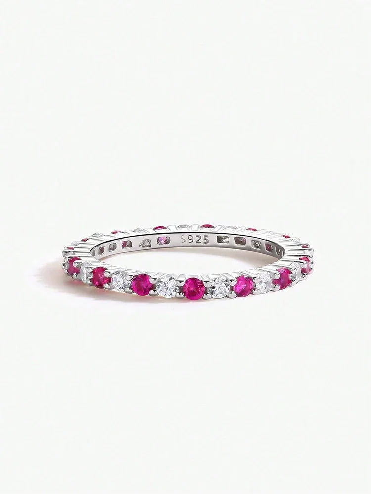 Sterling Silver Zircon Stackable Ring